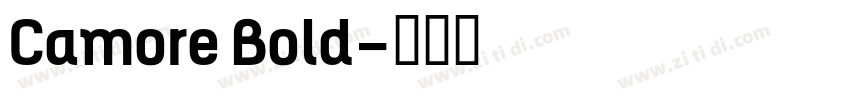 Camore Bold字体转换